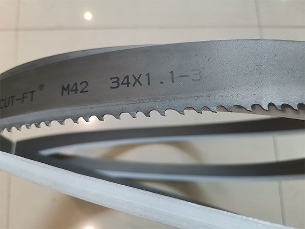 M42 34x1 Bi-metal Band Saw Blade, Cusomized TPI